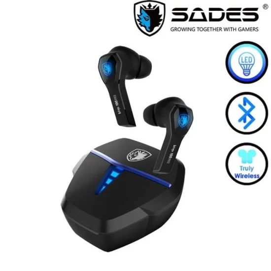 Sades Wings 100 Pro True Wireless Gaming Earphones - Black